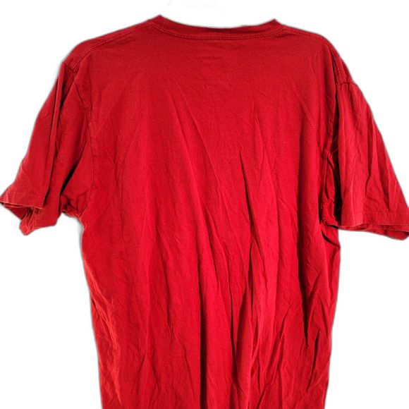 Adidas Men's Red 100% Cotton Wisconsin Badgers NCAA  T-Shirt Crew Neck Mens Larg - Picture 2 of 6